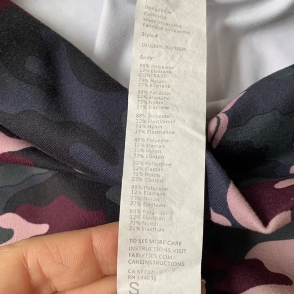 Fabletics Boost PowerHold High Waisted Camo Stretch Legging Yoga Pilates, Size S - Picture 5 of 7